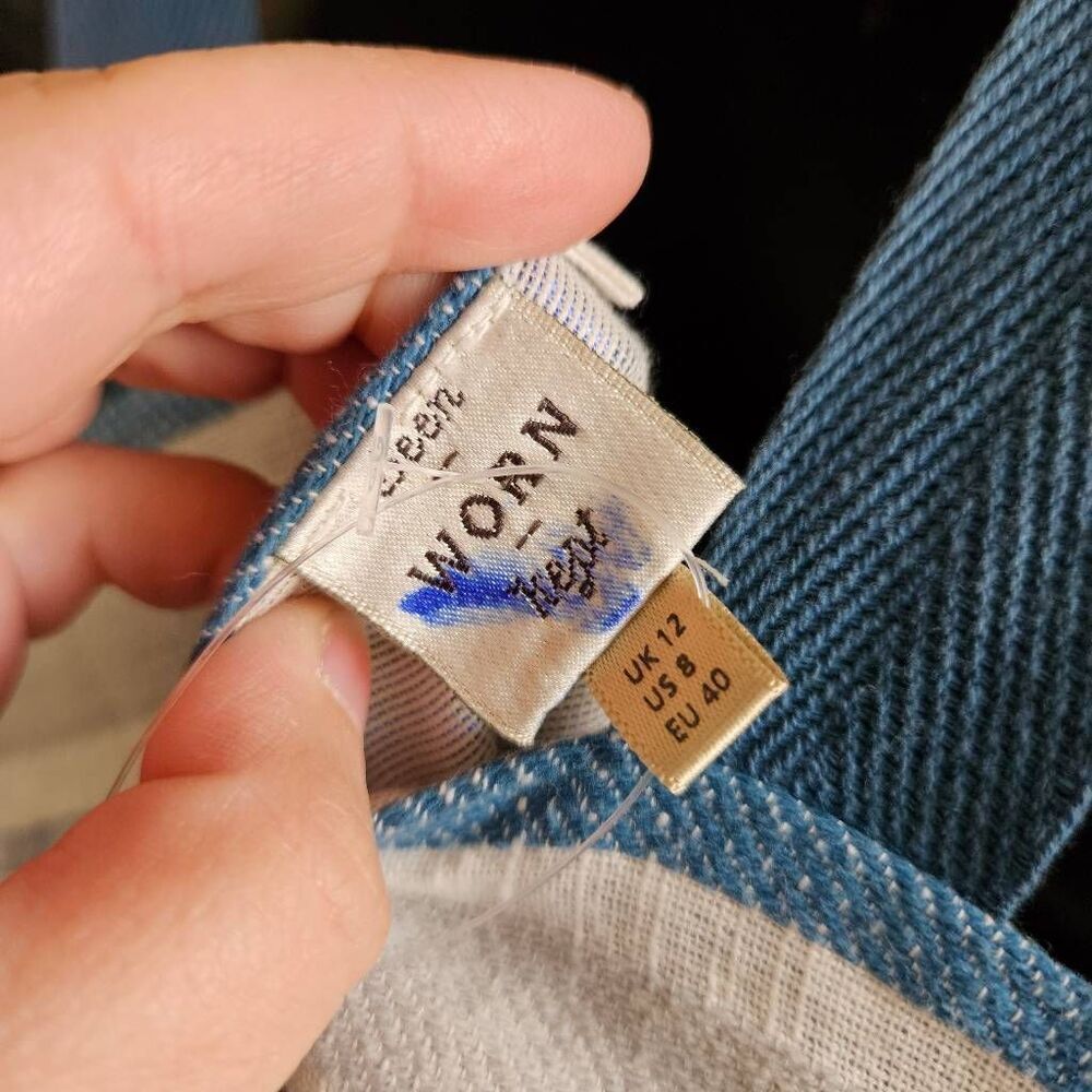 Anthropologie Blue and White Striped Maxi Dress - Picture 8 of 9